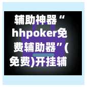 辅助神器“ hhpoker免费辅助器”(免费)开挂辅助教学(最新辅助开挂教程)-第3张图片