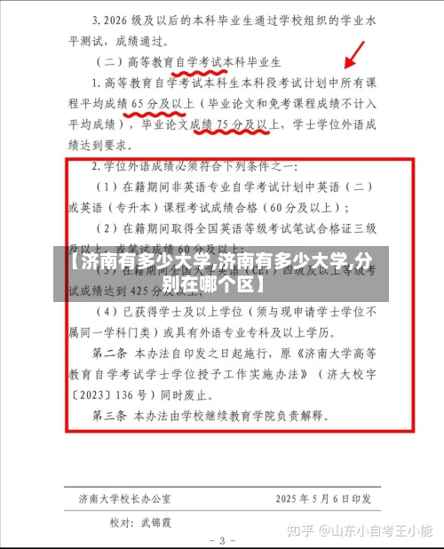 【济南有多少大学,济南有多少大学,分别在哪个区】